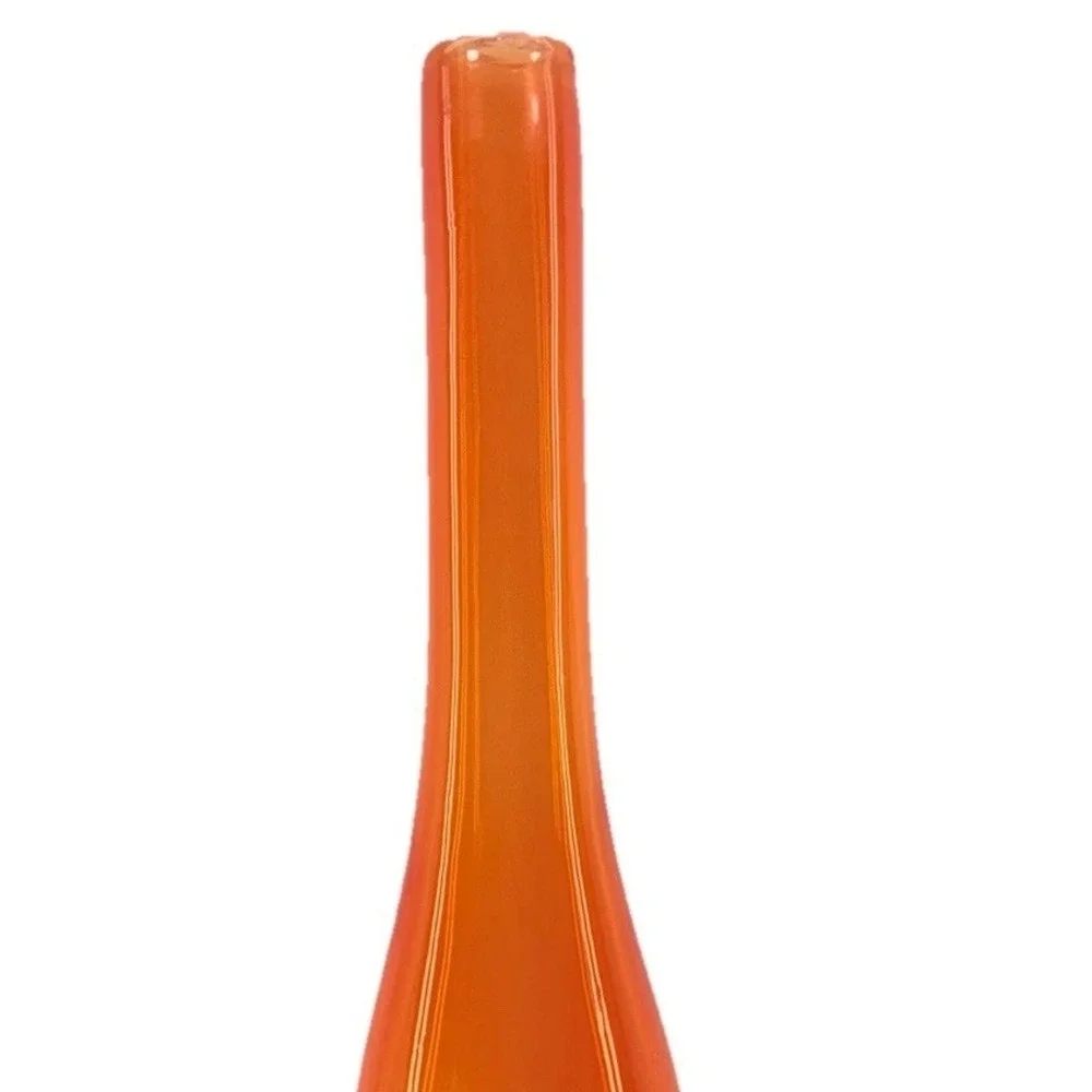 De Vera 1994 Tangerine Studio Art‎ Glass Vase Hand Blown Signed 17